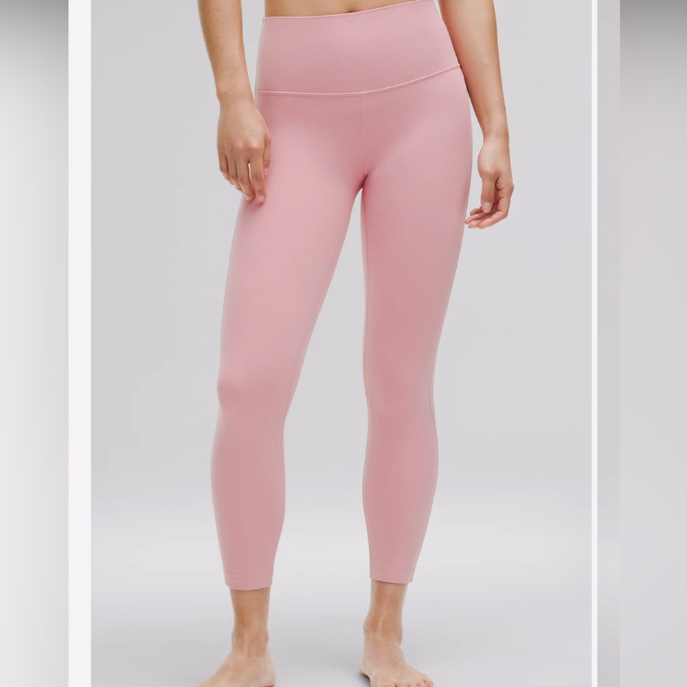 Lululemon x Peloton Align leggings 25” size 4 Pink Tide